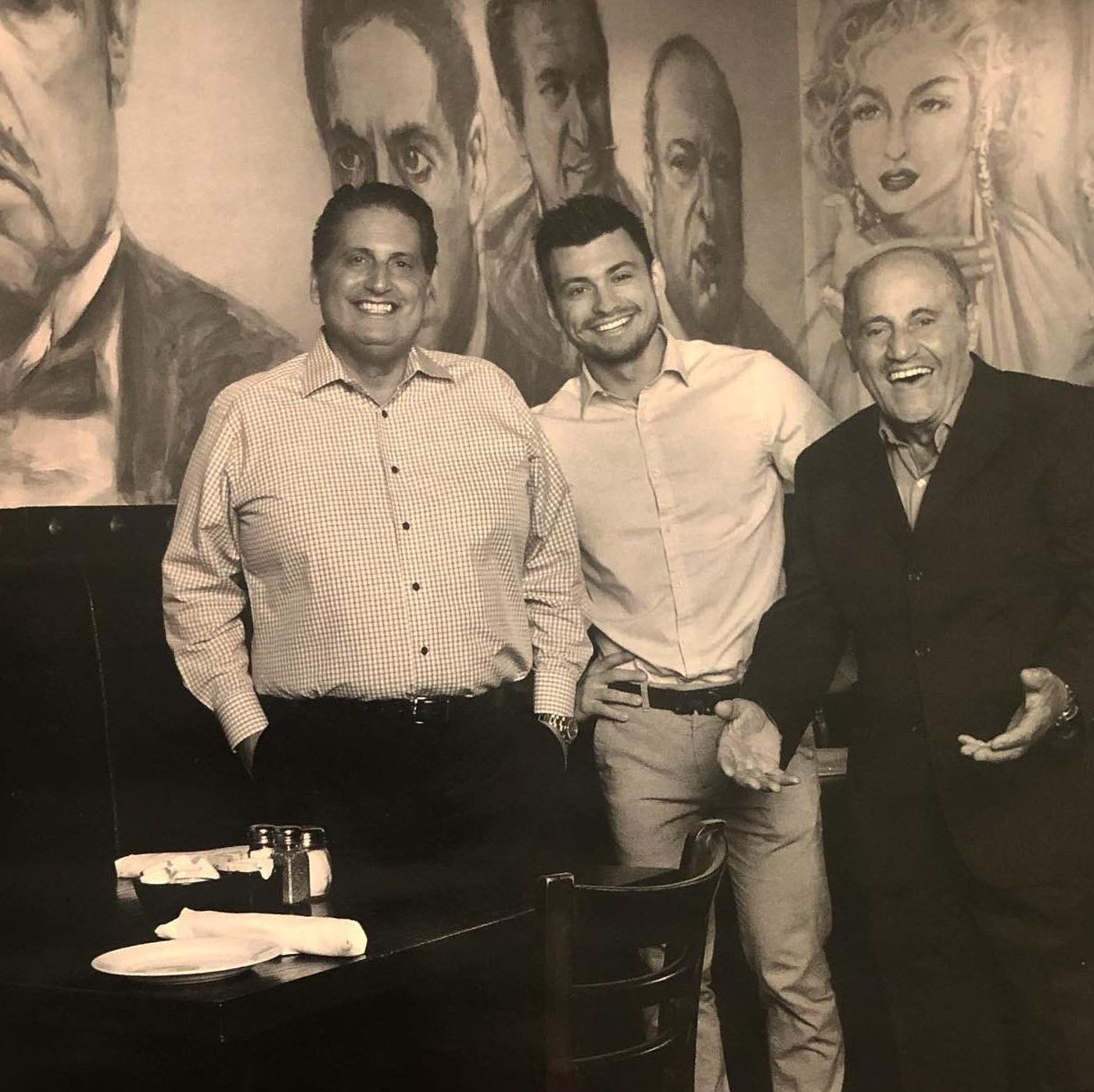 The family at Da Francesco's — three generations together