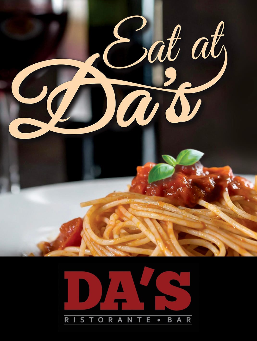 Eat at Da's — Da Francesco's Ristorante & Bar