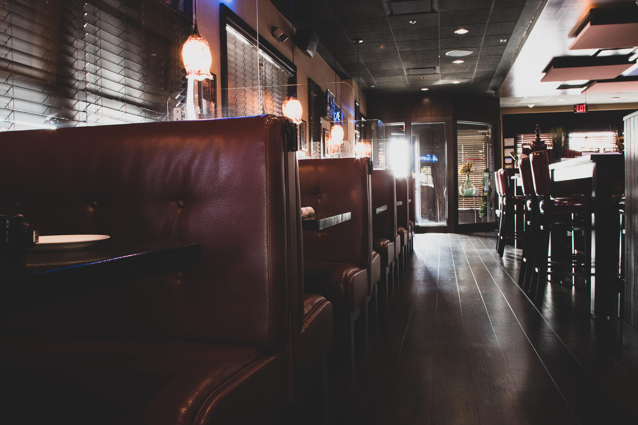 Inside the dining room at Da Francesco's
