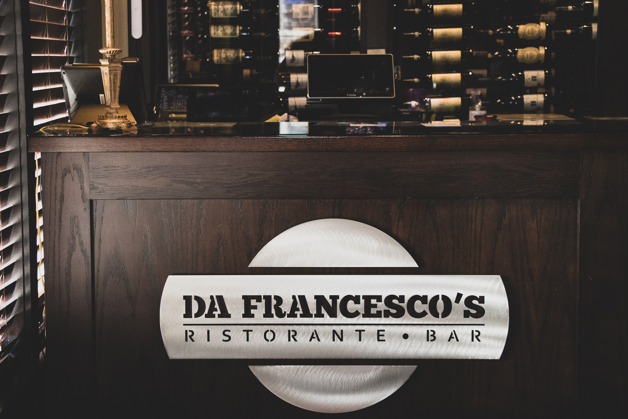 A cozy corner of the dining room at Da Francesco's