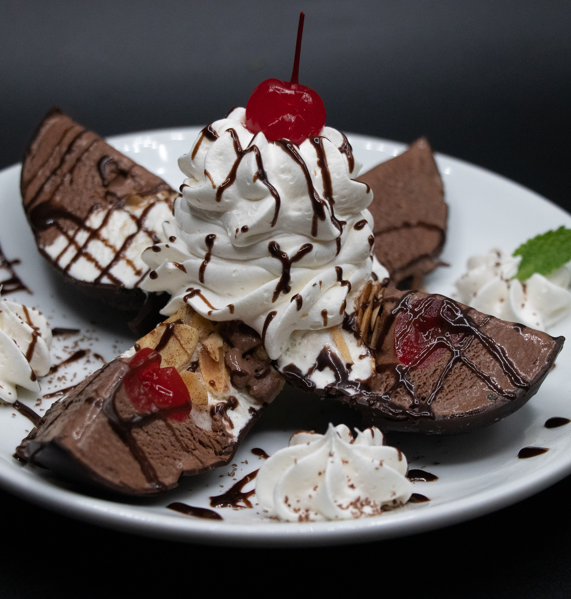 House-made dessert at Da Francesco's