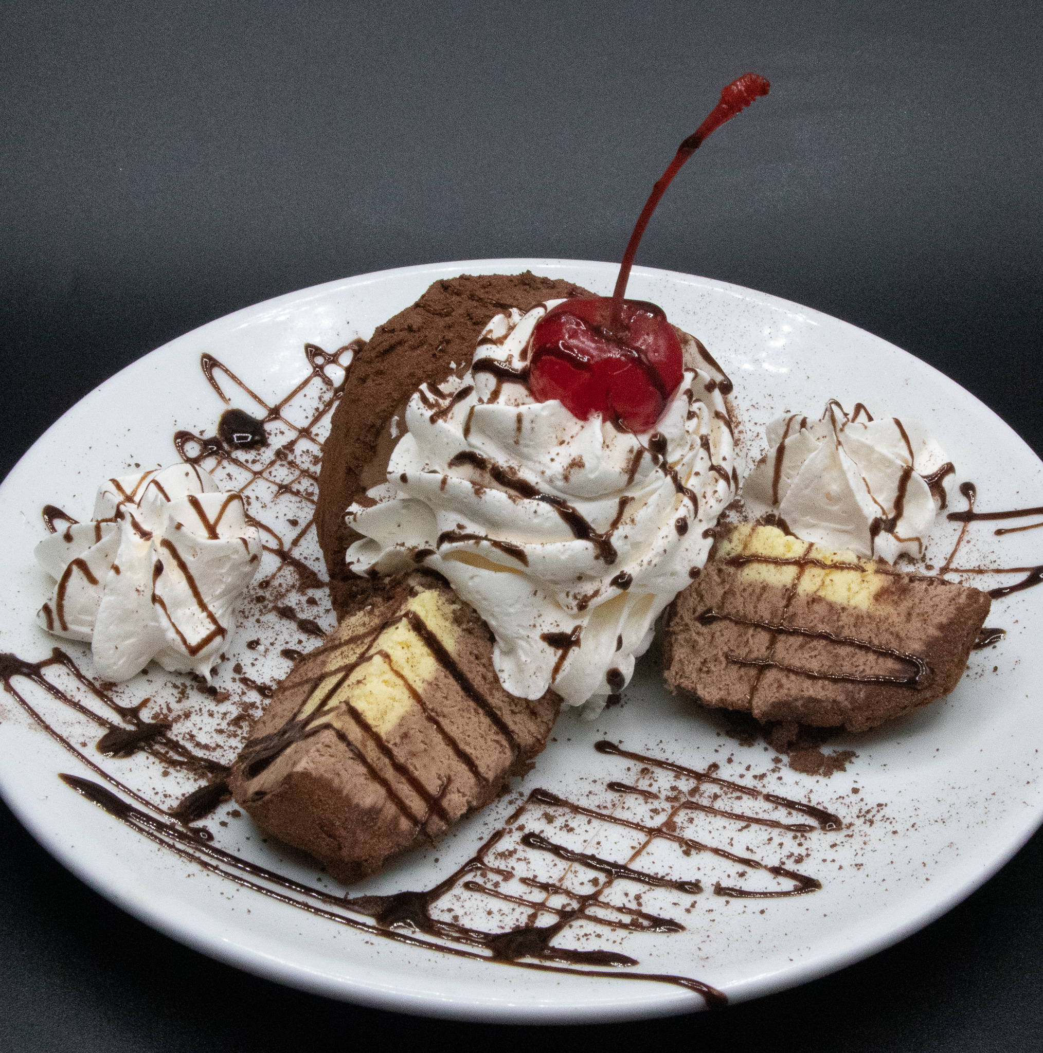 House-made dessert at Da Francesco's